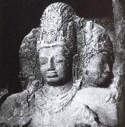 unknow artist Shiva Mahadeva, Shiva-temple, Elephanta oil painting reproduction
